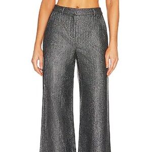L'AGENCE Pilar Straight Leg Pant in Grey